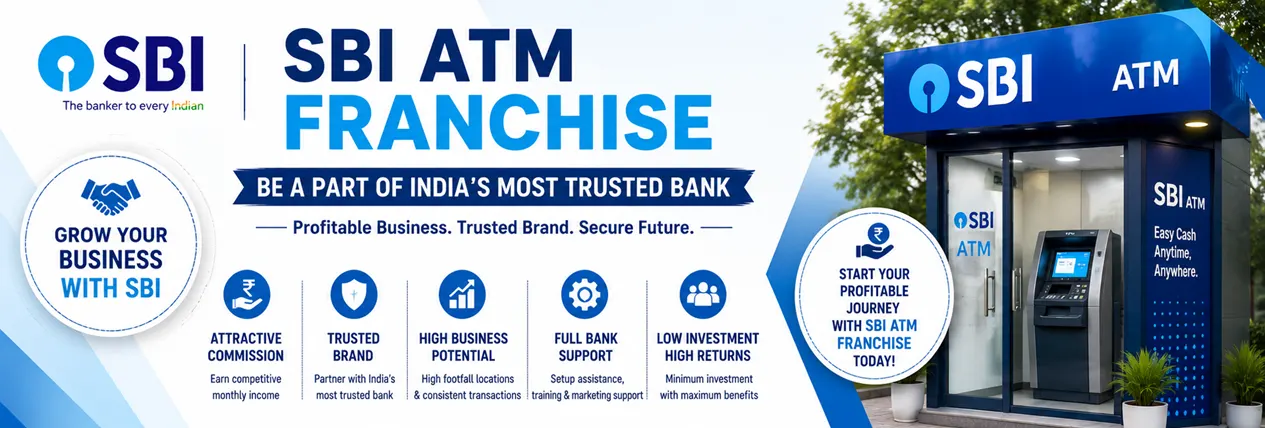 SBI ATM Franchise banner